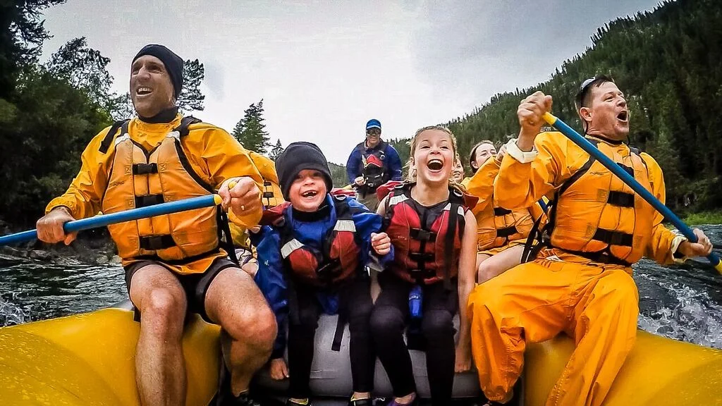 family rafting